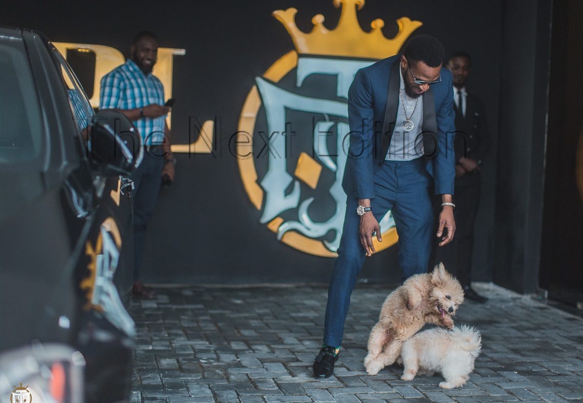 PHOTOS OF THE DAY: D’Banj visits Temple