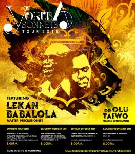 Babalola tours UK with Yoruba Sonnets