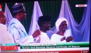 Buhari collects Certificate of Return as President-elect