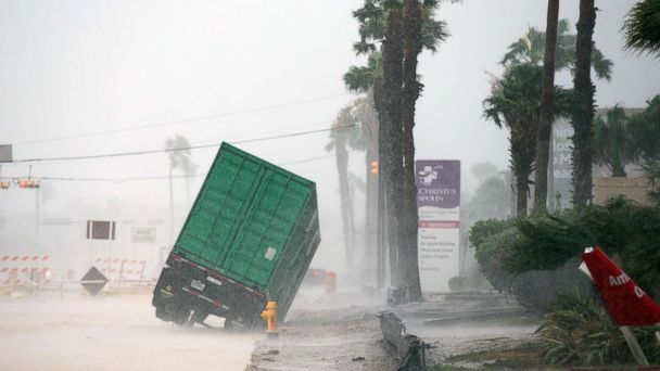 Hurricane Harvey downgraded to Category 2 storm as winds weaken