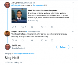 CNN fires pro-Trump pundit Jeffrey Lord for 'Sieg Heil!' tweet