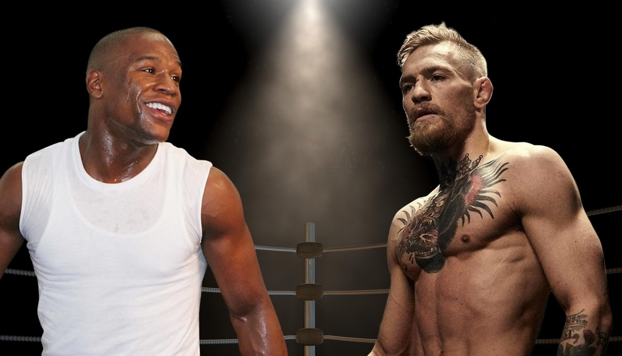 Smiles all around as Mayweather, McGregor savor fight