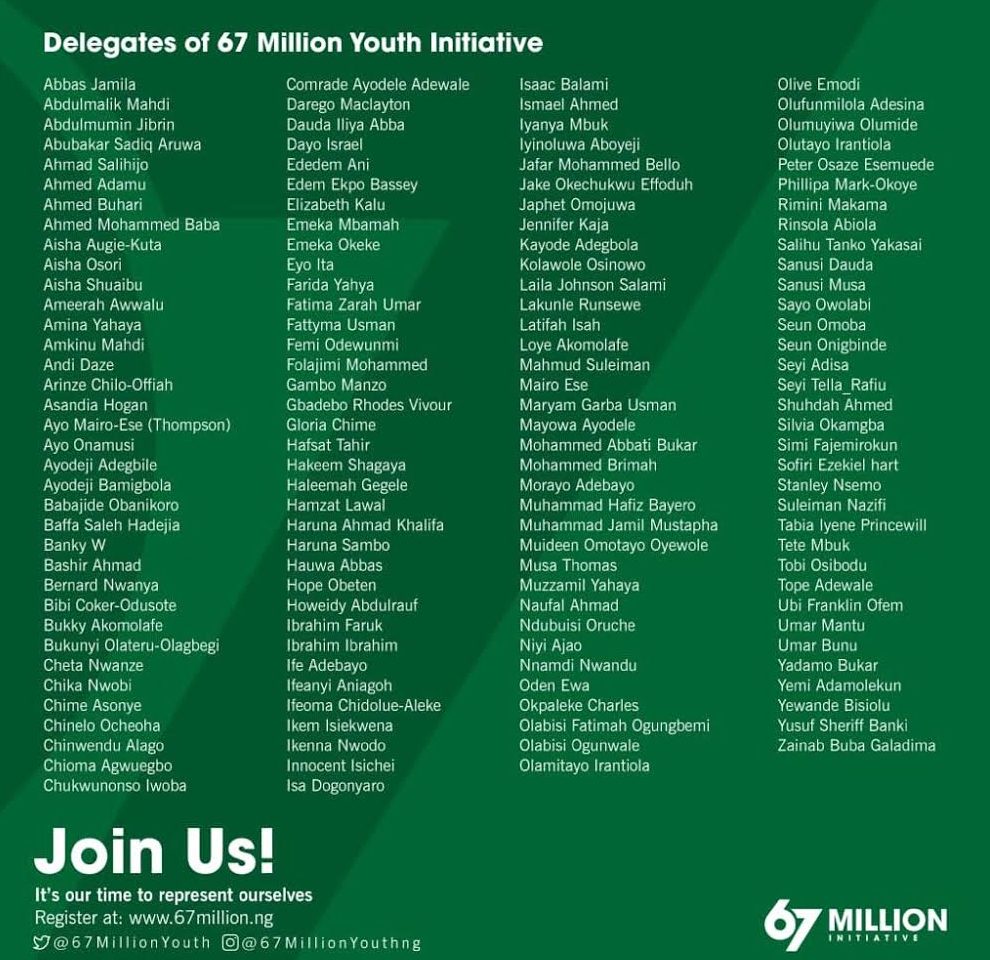 Controversial 67 Million Youth Initiative and 2019