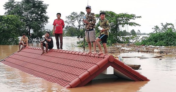 Foreign Titbits Laos dam collapse Race to rescue flooded villagers.