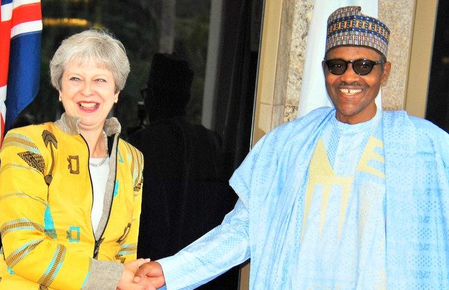 British PM, Theresa May arrives Lagos
