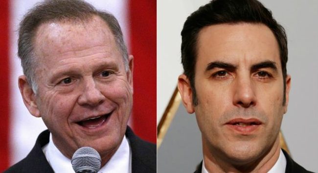 Roy Moore sues Sacha Baron Cohen for defamation over TV stunt