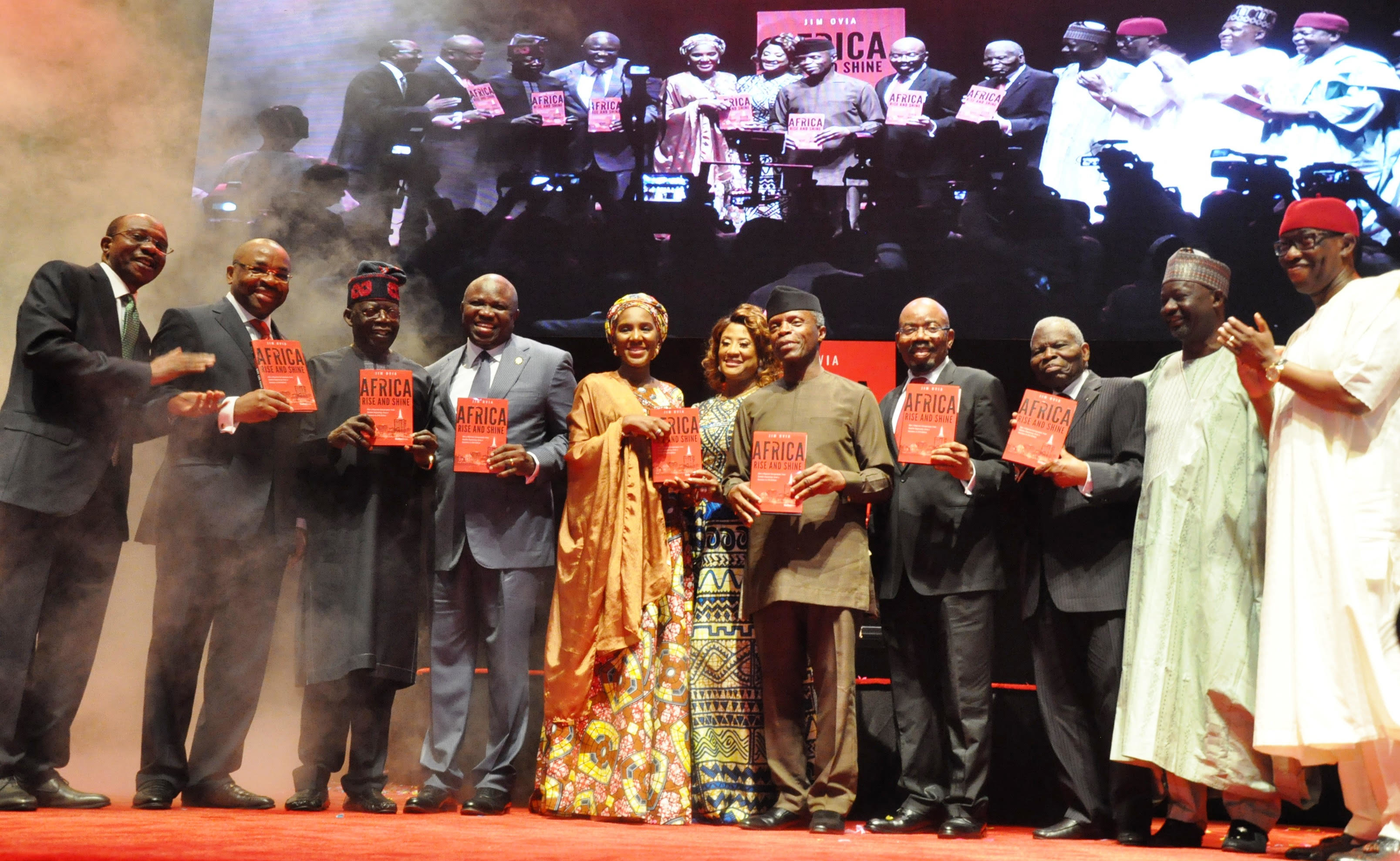 PHOTOS OF THE DAY: Faces at Jim Ovia ’s autobiography, 'Africa Rise And Shine’