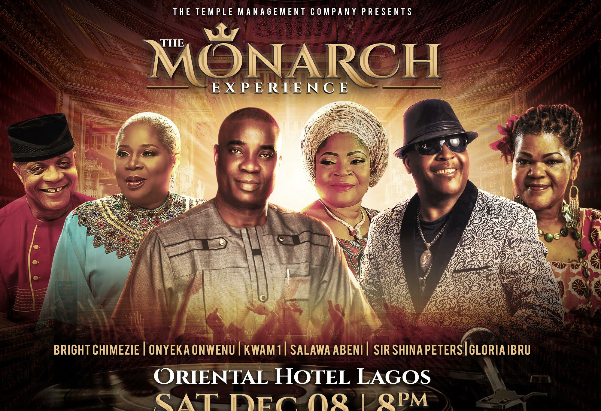 Kwam 1, Onyeka Onwenu, Sir Shina Peters, others Headline The Monarch Experience