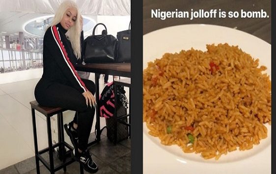 American Model, Blac Chyna falls in love with Nigerian Jollof Rice