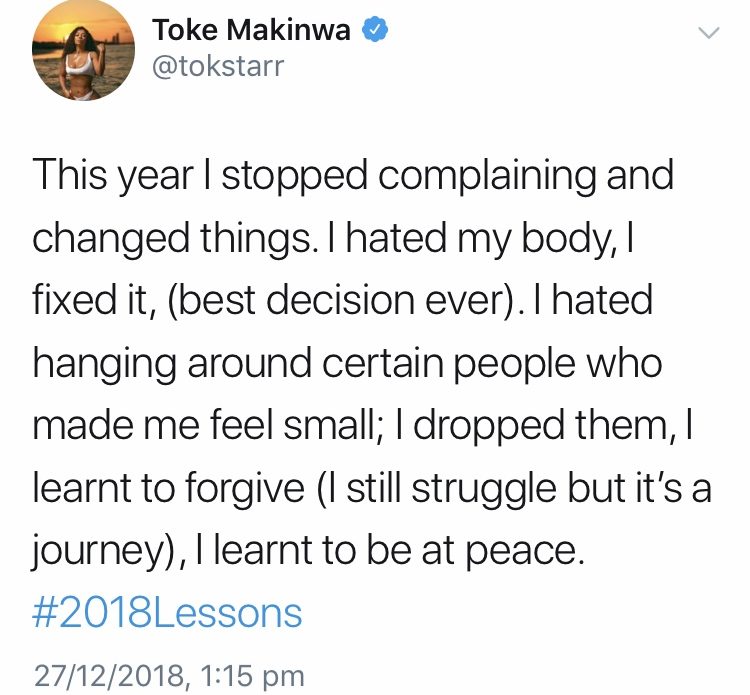Fixing my body best decision I ever made- Toke Makinwa