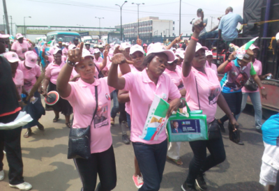 Women hold road show for APC Senatorial Candidate in Lagos