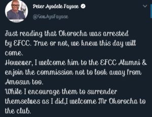Okorocha Arrest: Fayose Welcomes Okorocha into EFCC Alumni, Advises Amosun