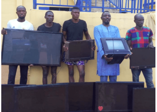 Benue Police Arrests Four Suspects, Recovers Eight Stolen TV Sets