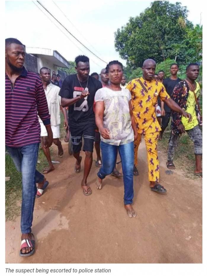 Police Arrest Lady For Butchering Her Mother In Akwa Ibom