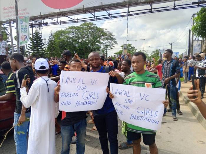 UNICAL Students Protest Fresh Hike In Tuition Fees