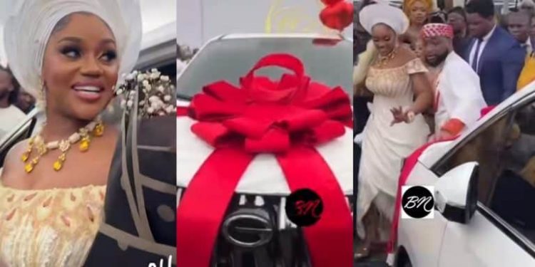 #CHIVIDO24: Davido Gifts His Wife, Chioma A Brand New Car (Video)