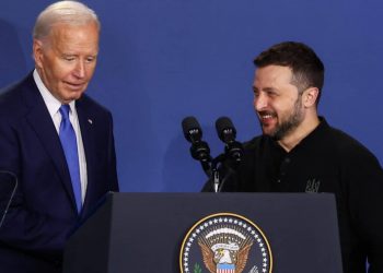 Biden Introduces Zelensky As Putin At NATO Ceremony