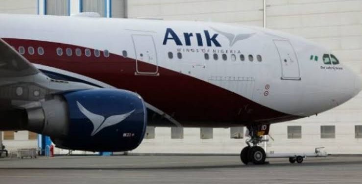 Alt="Arik Air Aeroplane"