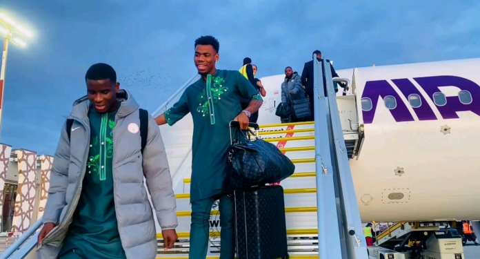Super Eagles Land In Fes For AFCON 2025