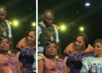 Funke Akindele ‘Snubs’ Toyin Abraham At movie premiere