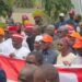 Atiku, Kwankwaso, Obi Lead Massive Crowd To INEC Office