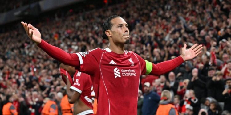 Van Dijk Stoppage Time Goal Seals Liverpool Merseyside Derby Win