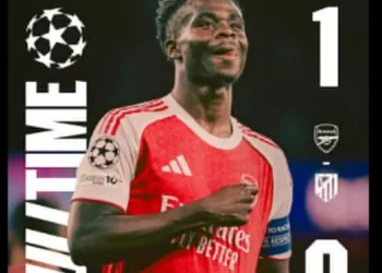UCL: Saka’s Goal Sends Arsenal To Budapest