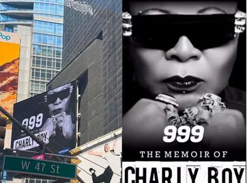 Times Square Billboard Showcase CharlyBoy’s Historic Memoir “999”